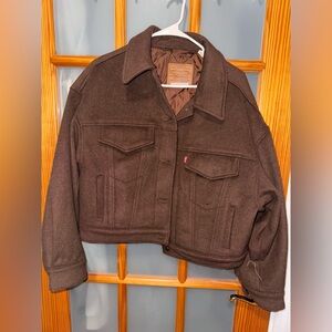 Levi’s Wool Baby Bubble Oversized Trucker Jacket . Size M